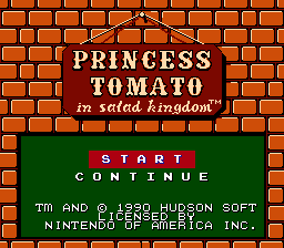 Princess Tomato in the Salad Kingdom (USA) (Virtual Console)